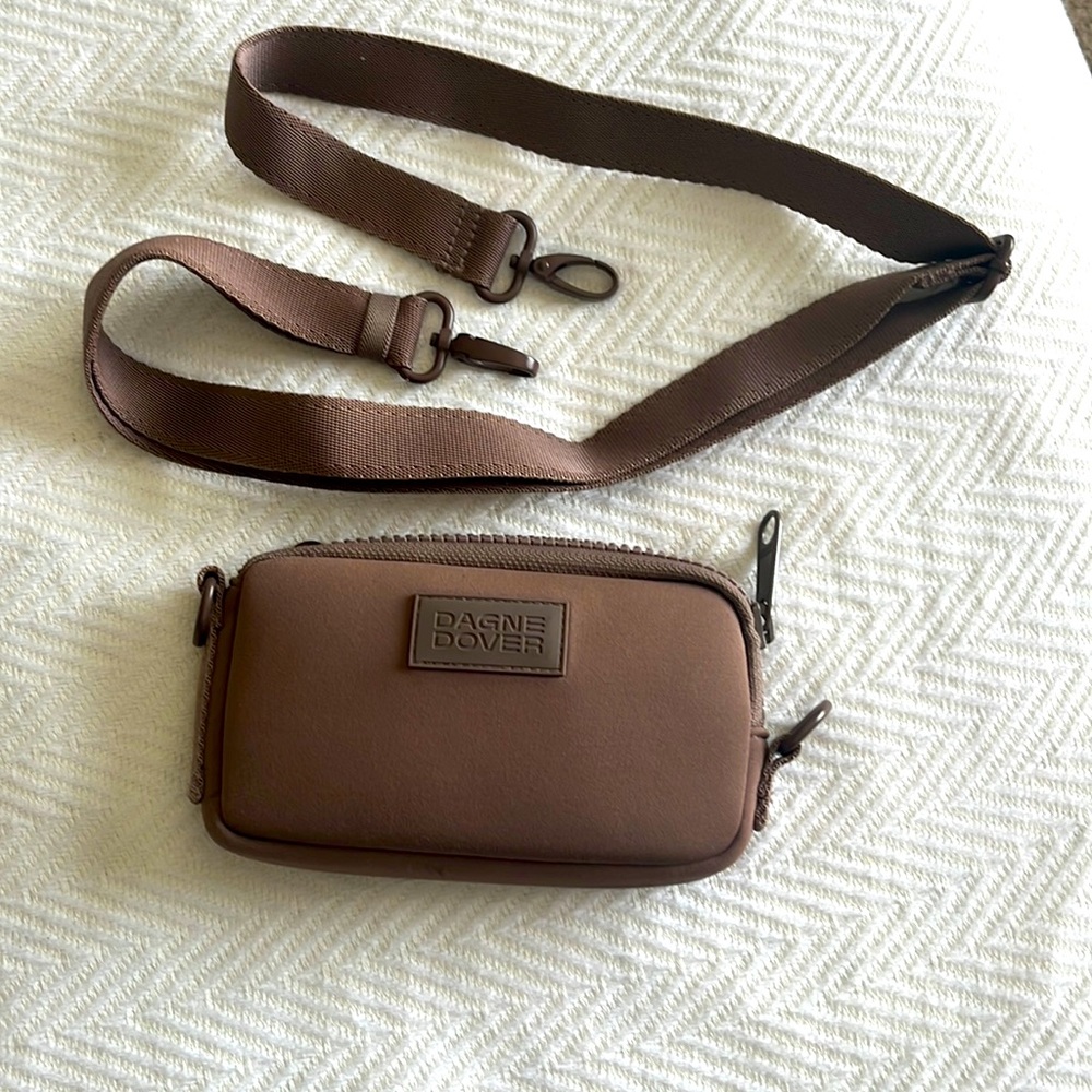 COPY - Dagne Dover Mara neoprene phone sling in dune color